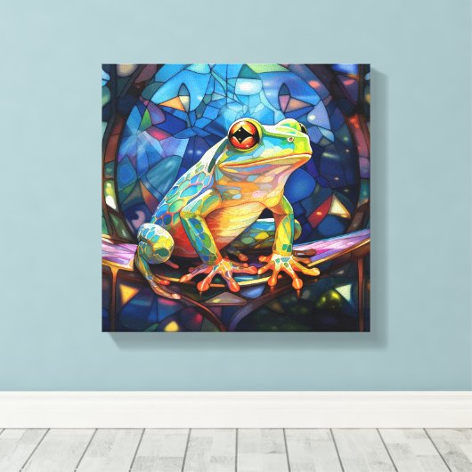 Kikker Kunst Canvas Kunst (Insitu (Houten vloer))