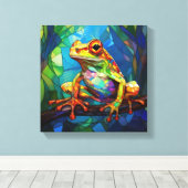 Kikker Kunst Canvas Kunst (Insitu (Houten vloer))