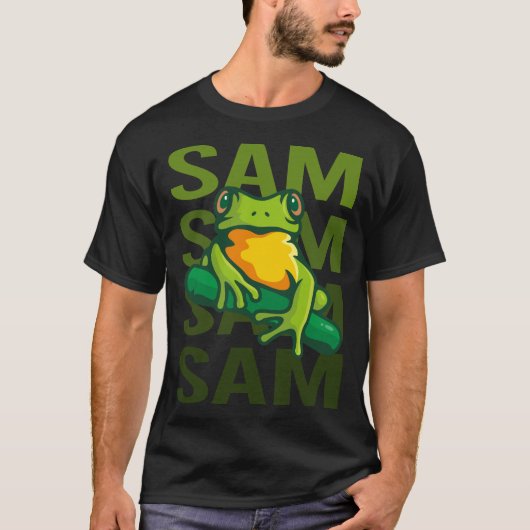 Kikker Kunst - Sam Naam T-shirt (Voorkant)