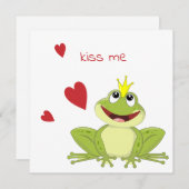 Kikker Kus Feestdagenkaart (Voorkant / Achterkant)