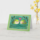 KIKKER KUSSEN KLEURRIJKE & LIEF Vijver ROMANTIEK B Kaart (Gele Bloem)