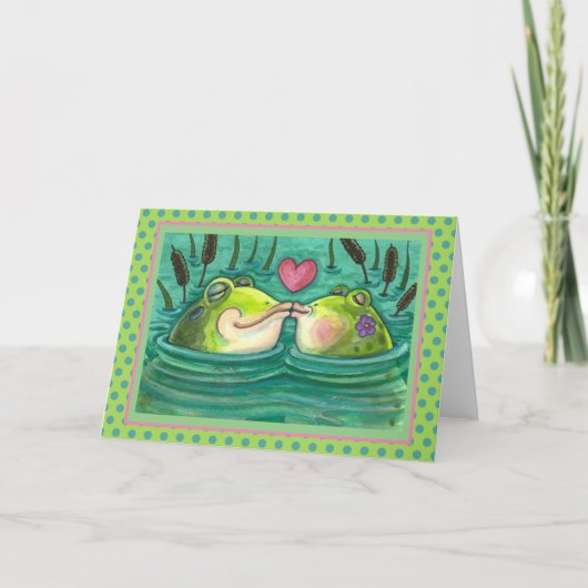 KIKKER KUSSEN KLEURRIJKE & LIEF Vijver ROMANTIEK B Kaart (Voorkant)