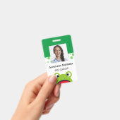 Kikker Leerkracht Kleuterschool Badge (Handheld)