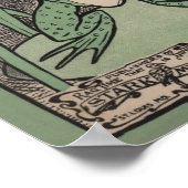 Kikker Legs Rag Poster Afdrukken Vintage (Hoek)