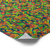 Kikker lezen - Verborgen 3D-afdrukken Poster (Hoek)