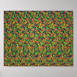 Kikker lezen - Verborgen 3D-afdrukken Poster