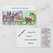 Kikker lezen visitekaartje (Voorkant / Achterkant)