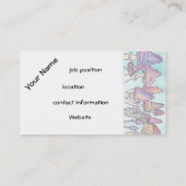 Kikker lezen visitekaartje (Achterkant)