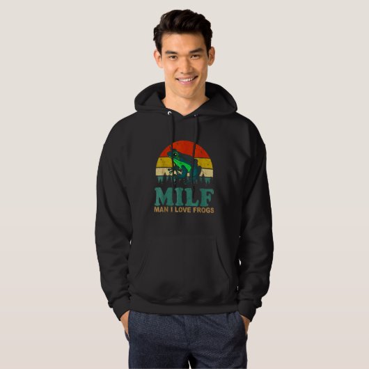 Kikker Liefde Grappig Hoodie (Voorkant volledig)