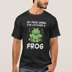 Kikker liefdesbrood met kikker jager Amfibievangst T-shirt
