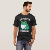 Kikker liefdesbrood met kikker jager Amfibievangst T-shirt (Voorkant volledig)
