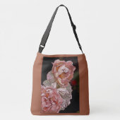 Kikker, Lily Pads, Roze Camelias Crossbody Tas (Achterkant)