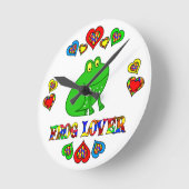 Kikker Lover Ronde Klok (Hoek)