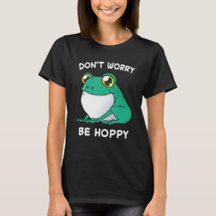 Kikker Maak je niet druk Wees vrolijk Padden vange T-shirt