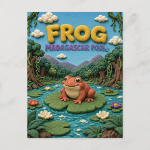 Kikker Madagaskar Vijver Modern KlayKoo Briefkaart