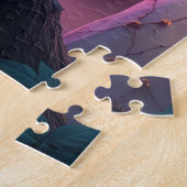 kikker magische paddestoel legpuzzel (Zijkant)