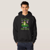 Kikker Mam Hunting Design Toad Gigger Kikker Catch Hoodie (Voorkant volledig)