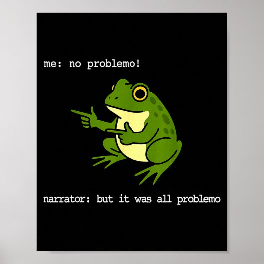 Kikker Me No Problemo Verteller Maar Het Was Allem Poster (Voorkant)