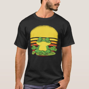 Kikker Meditatie Kikker Heren Yoga Yoga Yoga T-shirt