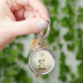 Kikker meditatie paardenbloem sleutelhanger (Hand)