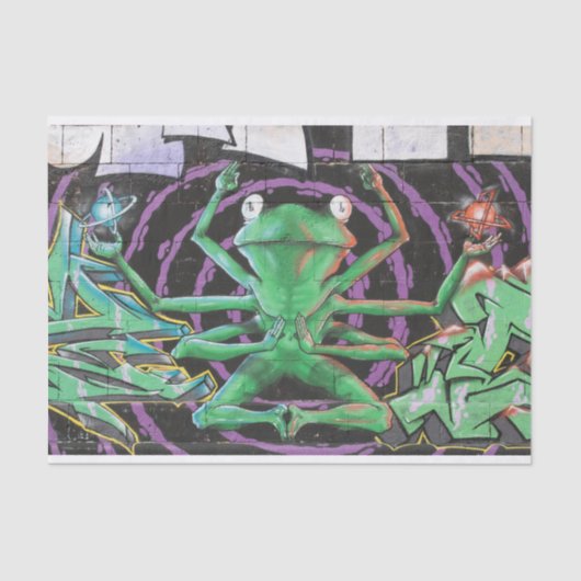 Kikker met acht armen tissuepapier (Voorkant)