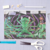 Kikker met acht armen tissuepapier (Craft)