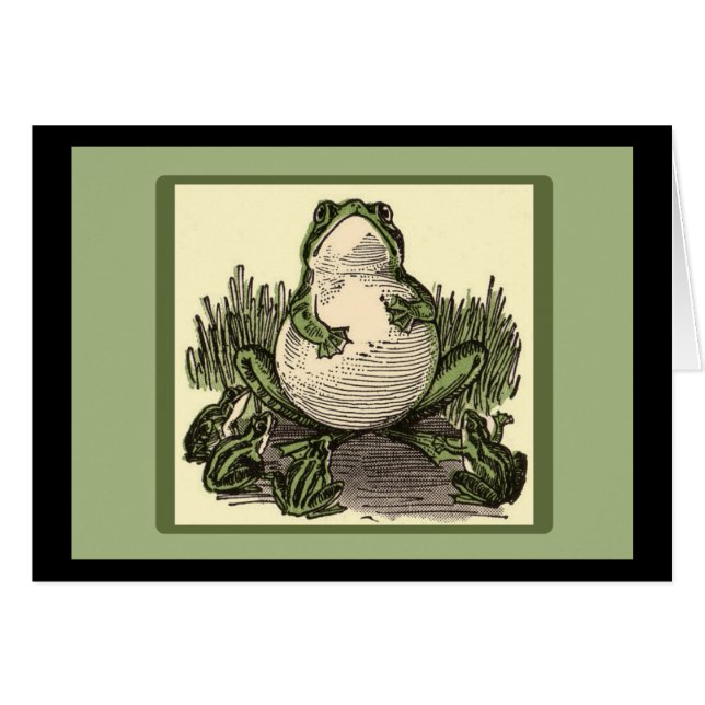 Kikker met Baby kikkers (Voorkant Horizontaal)