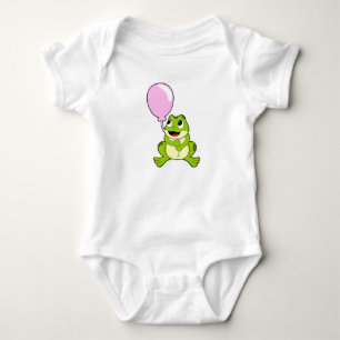 Kikker met ballon romper