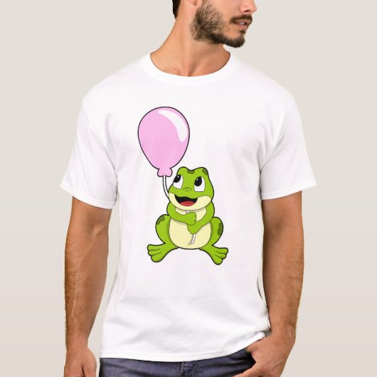 Kikker met ballon t-shirt (Voorkant)