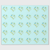 Kikker met ballonnen 1e verjaardag van één omslagp cadeaupapier (Vlak)