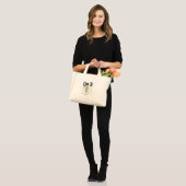 Kikker met ballonnen 3e verjaardag mini tote bag (Voorkant (model))