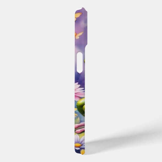 Kikker met bloem digitale kunst Case-Mate iPhone case (Achterkant / Rechts)