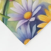 Kikker met bloem digitale kunst fleece deken (Hoek)