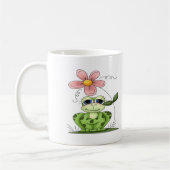 Kikker met bloem koffiemok (Links)