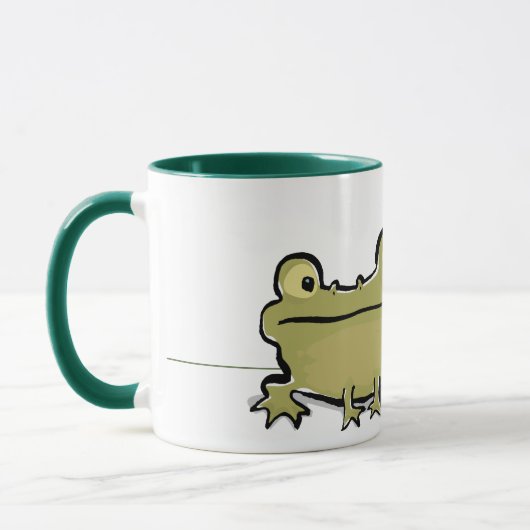 kikker met brede mond mok (Links)