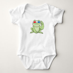 Kikker met bril romper