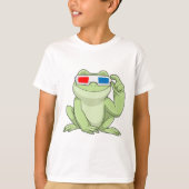 Kikker met bril t-shirt (Voorkant)