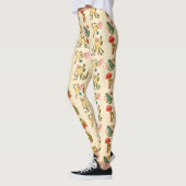 Kikker met champignon Cottcore stijl Pattern Desig Leggings (Links)