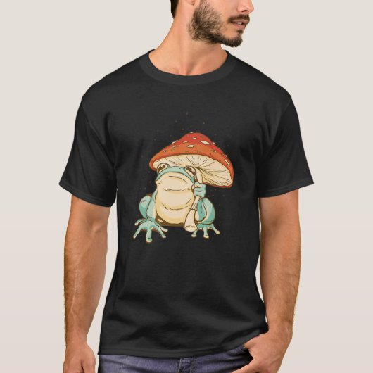  kikker met champignon-epilepsie t-shirt (Voorkant)