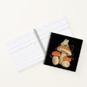  kikker met champignons cottagecore notitieboek (Binnen)