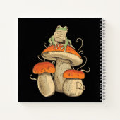  kikker met champignons cottagecore notitieboek (Achterkant)