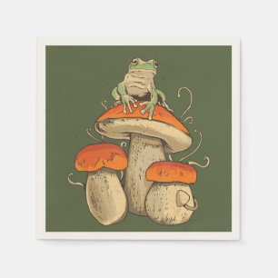  kikker met champignons cottagecore servet