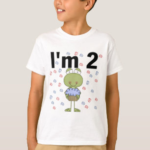 Kikker met cupcake 2e verjaardag Tshirts