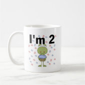Kikker met cupcake 2e verjaardag Tshirts Koffiemok (Links)