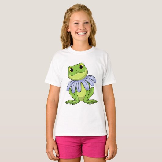Kikker met Daisy T-shirt (Voorkant volledig)