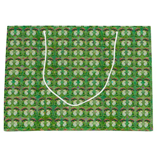 Kikker met de naam Clover Groot Cadeauzakje (Voorkant)