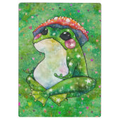 Kikker met de naam Clover Klembord (Achterkant)