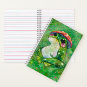 Kikker met de naam Clover Notitieboek (Binnen)