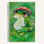 Kikker met de naam Clover Notitieboek (Voorkant)