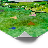 Kikker met de naam Clover Poster (Hoek)